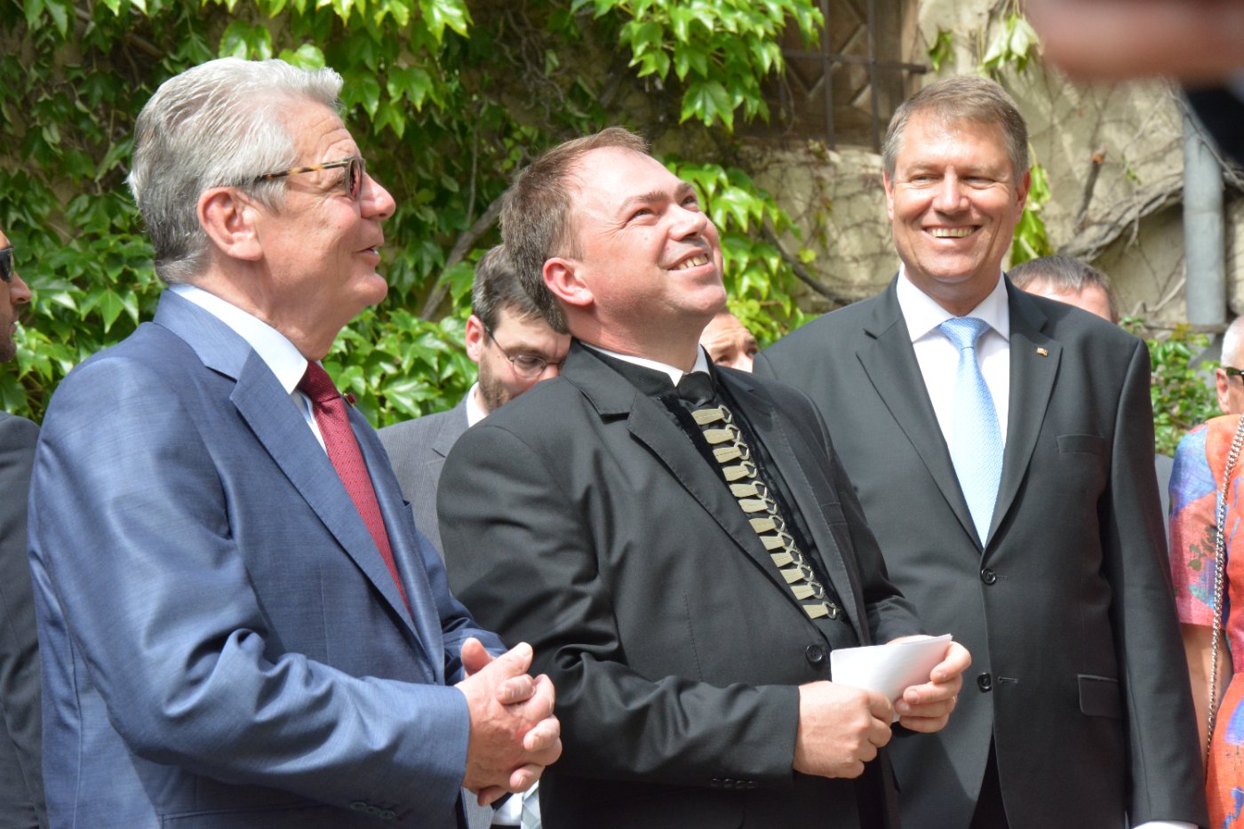 Federal President Gauck and President Iohannis in Heltau